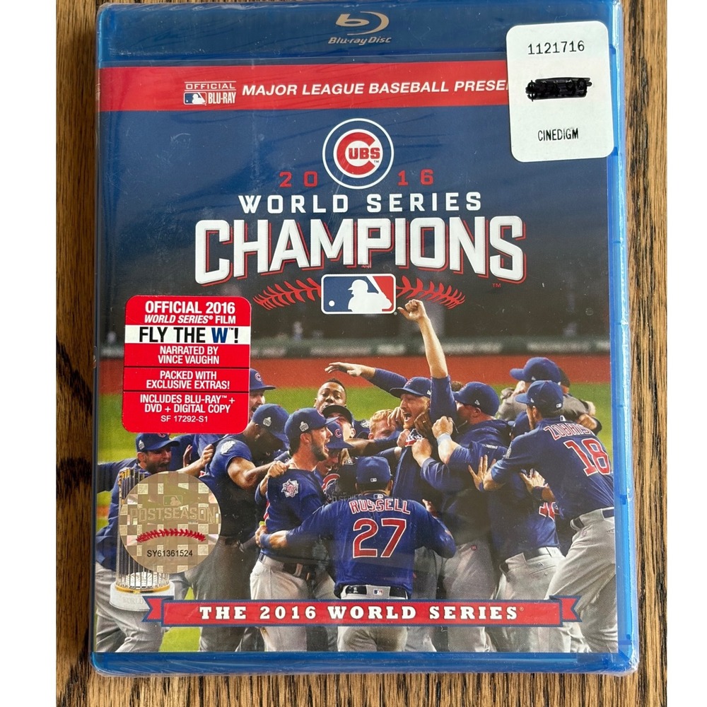 2016 World Series Champions Chicago Cubs Blu-ray DVD Official Film Vince Vaughn